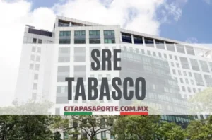 SRE oficinas pasaporte en el estado de Tabasco